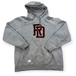 Vintage RDS Red Dragon Hoodie Men's L Gray Embroidered Logo Thrashed Skater Y2K